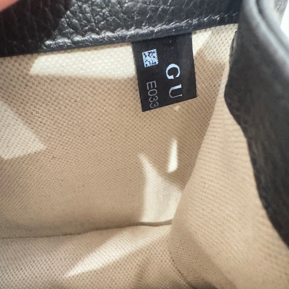 Dollar Calfskin Enamel Small Dionysus Shoulder Bag Black Electric Blue NEW - Picture 14 of 16